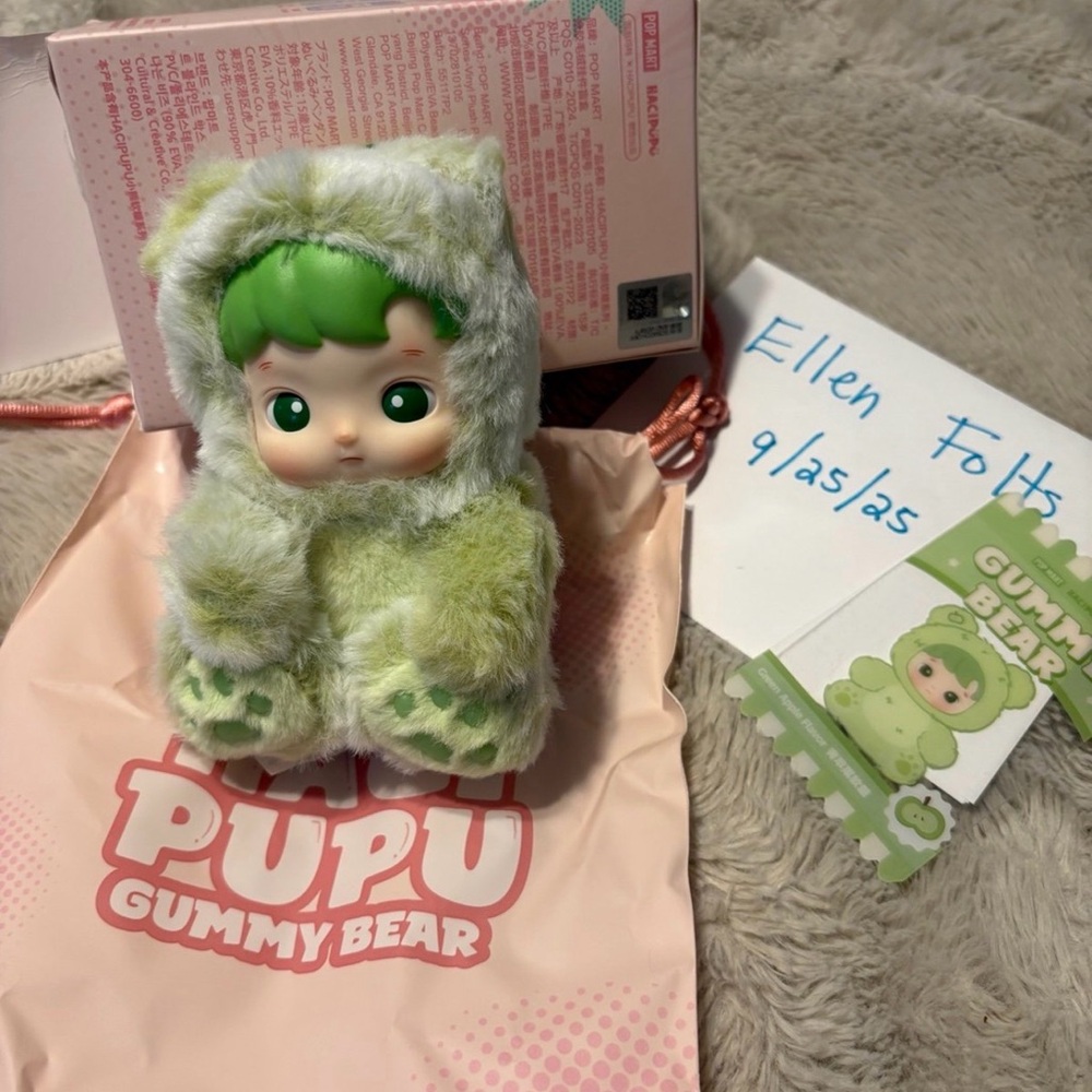 POP MART Hacipupu Gummy Bear, Green Apple